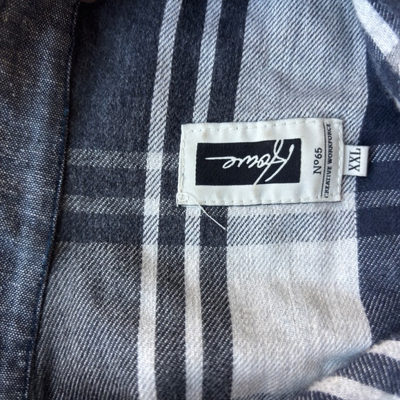 Howe Light & Charcoal Gray Flannel Button-Up Shirt – Size XXL - Picture 3 of 3